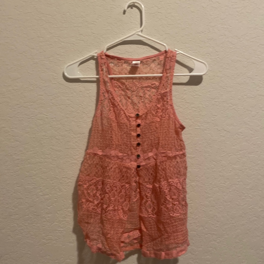 Button up tank top